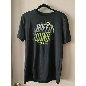 Under Armour Boys Speed Wins Athletic Tshirt Size Youth Large NWOT